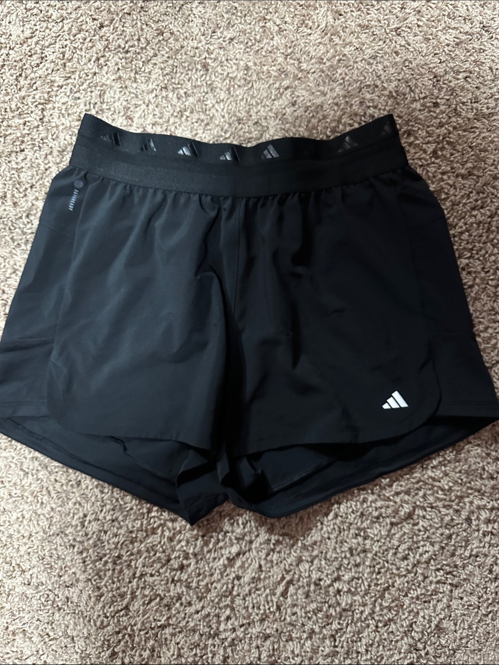 adidas Black Women's Training Shorts with Logo